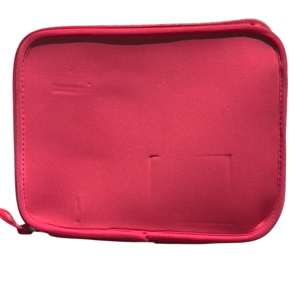 Lilly Pulitzer Tablet Case Padded Zip Floral Pink Green Print Tech‎ Sleeve 11 In